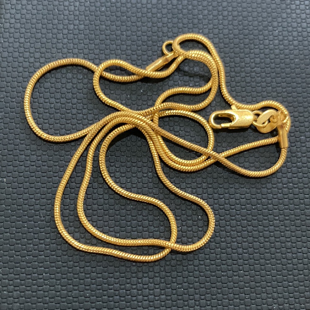 18KGP marked chains. Three total. - Picture 4 of 5